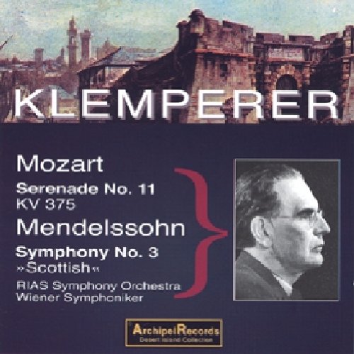 "Klemperer CD cover featuring a man and building illustration with text."