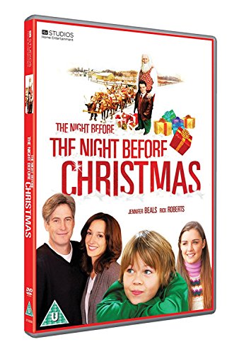 DVD cover for The Night Before The Night Before Christmas featuring cast and Santa.