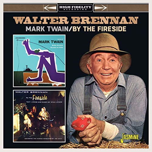 "Album cover with Walter Brennan's photo and two inset album covers."