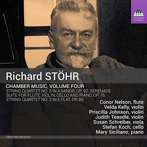 CD cover for Richard Stöhr's Chamber Music, Volume Four, featuring a portrait.
