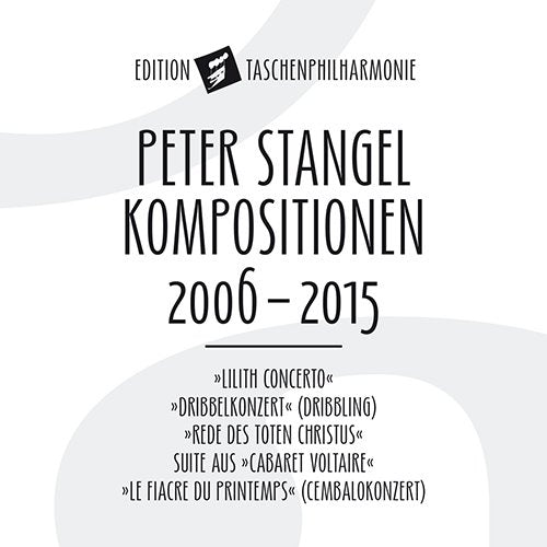"White CD cover with black text listing musical compositions and 'Taschenphilharmonie' logo."