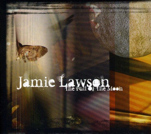 Jamie Lawson's album cover featuring a moth and moon in a layered, abstract design.