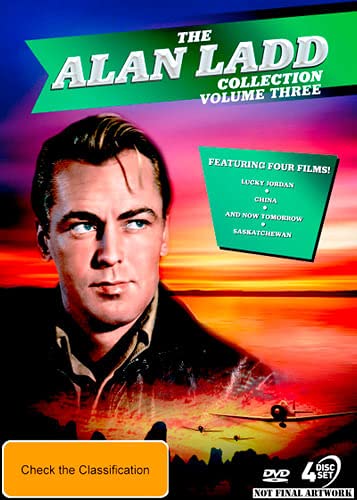 DVD cover for "The Alan Ladd Collection Volume Three" featuring a portrait.