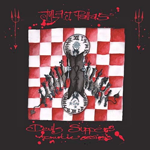 CD cover art: devil figure with rats on a checkered background.