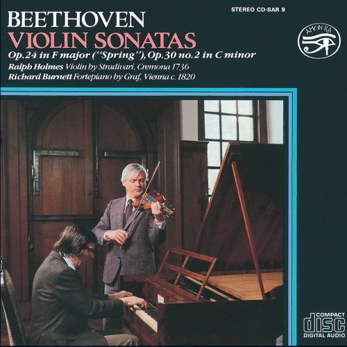 CD cover: violinist and pianist performing in a wood-paneled room.