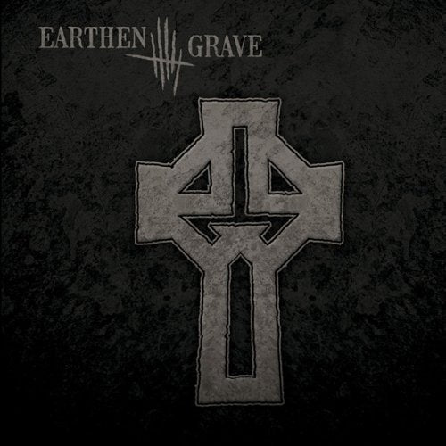 Dark album cover featuring the band name and a stone cross symbol.