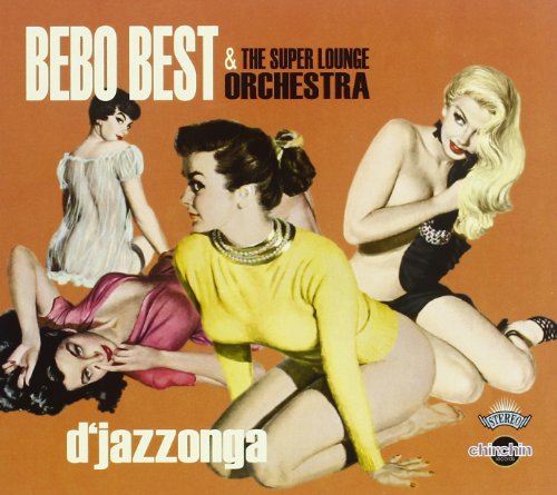 CD album cover with four women in vintage attire on an orange background.