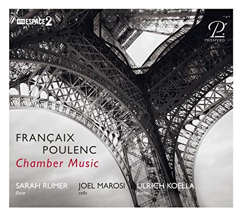 "Album cover featuring a black-and-white Eiffel Tower image with text overlay."