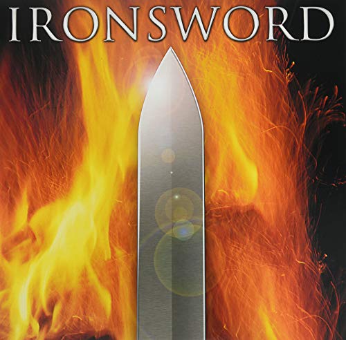 Album cover: sword against a fiery orange and yellow background.
