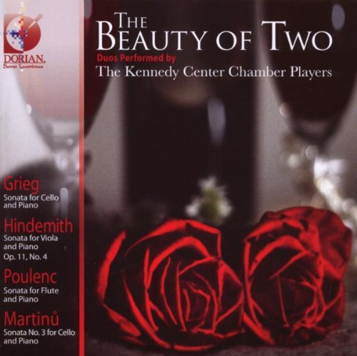 "CD cover with red roses and wine glasses, listing musical compositions."