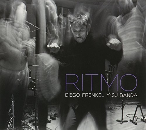 Black and white album cover featuring a musician and blurred motion.