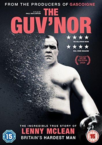 DVD cover for "The Guv'nor" featuring a boxer disintegrating into particles.