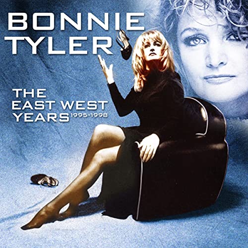 Bonnie Tyler album cover, “The East West Years 1995-1998”, featuring a portrait.
