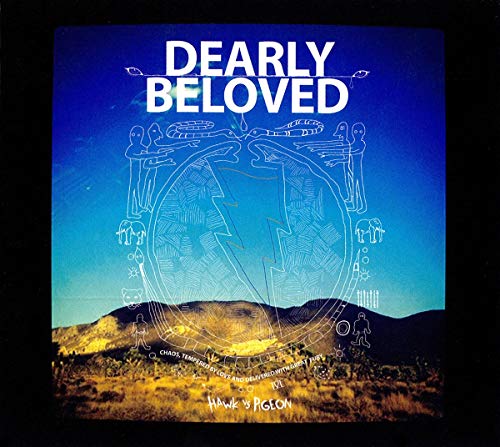 CD cover: "Dearly Beloved - Hawk Vs. Pigeon" with abstract line art.