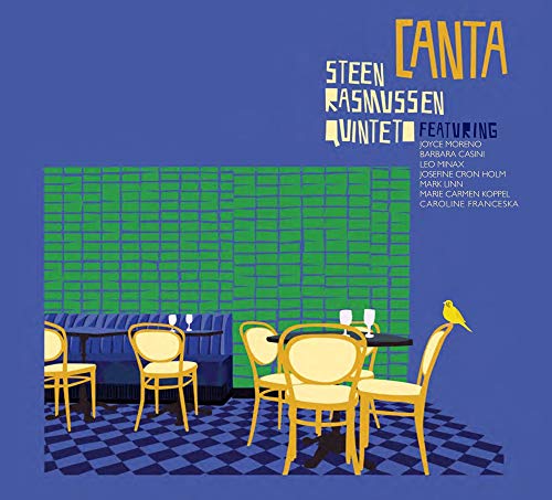 CD cover: cafe scene with chairs, a bird, and text “Canta”.
