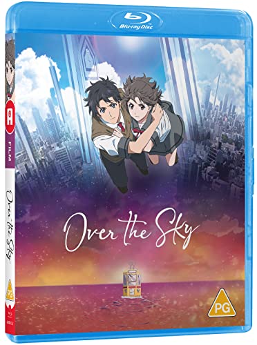 Over the Sky" Blu-ray cover featuring two animated figures falling through clouds.