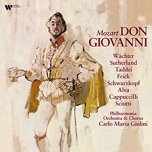 Album cover for Mozart’s Don Giovanni, featuring a painted portrait of Don Giovanni.