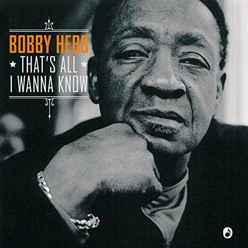 "Bobby Hebb album cover with black and white portrait and orange and white text."