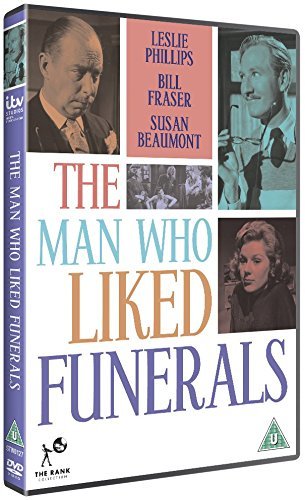DVD cover for The Man Who Liked Funerals featuring cast photos and film title.