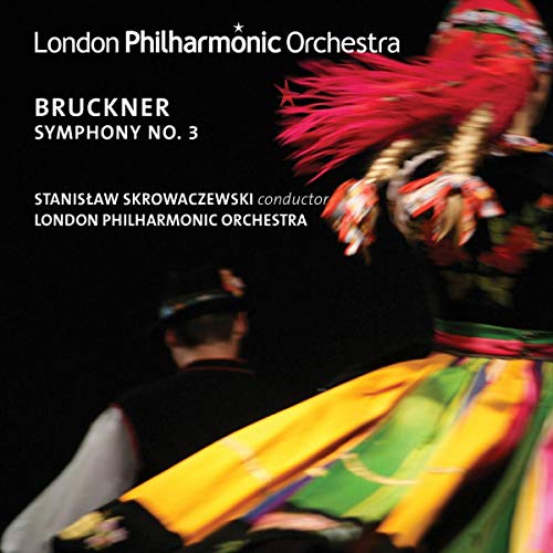 CD cover for Bruckner's Symphony No. 3, featuring colorful folk dancers.
