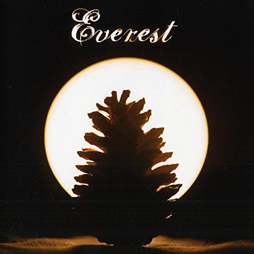Album cover for "Everest - Ghost Notes" featuring a silhouette of a pine tree against a full moon.
