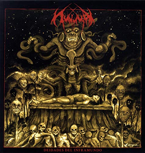 Album cover art featuring a dark, gothic illustration with skulls and a central figure.