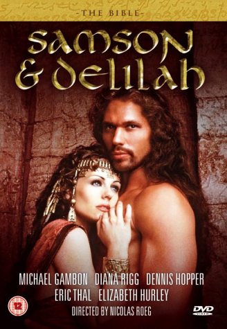 DVD cover for "Samson and Delilah" featuring Samson and Delilah.