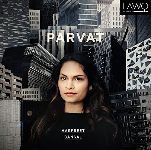 CD cover featuring Harpreet Bansal’s portrait against a cityscape.