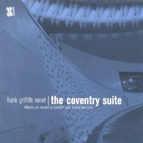 CD cover for Frank Griffith Nonet’s “The Coventry Suite,” blue abstract design.