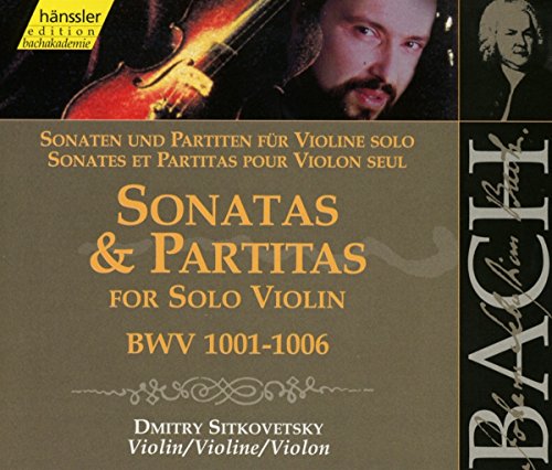 CD cover featuring violinist Dmitry Sitkovetsky and Bach’s sonatas & partitas.