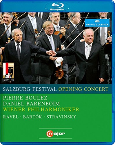 "Blue-ray case cover featuring a conductor and orchestra in formal attire."