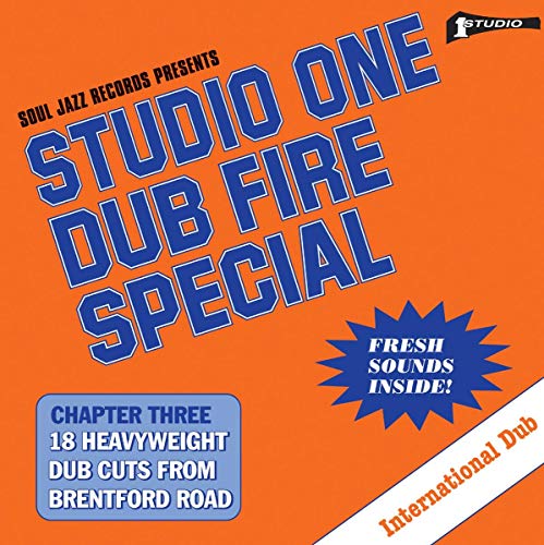 CD cover for "Studio One Dub Fire Special" with orange and blue text.