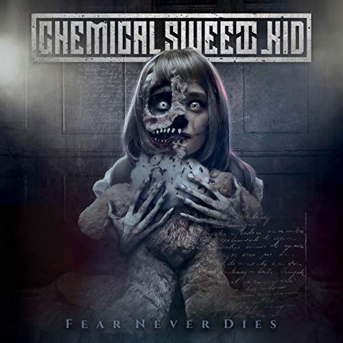 CD cover: ghostly girl with skeletal features, dark and eerie background.