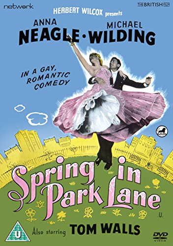 DVD cover for "Spring in Park Lane" featuring a dancing couple.