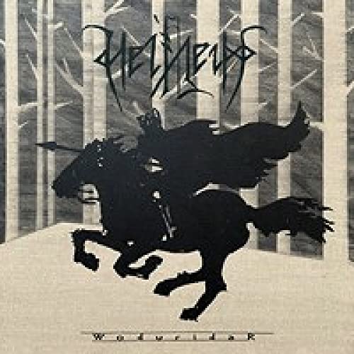 CD cover featuring a black silhouette of a rider on a horse in woods.