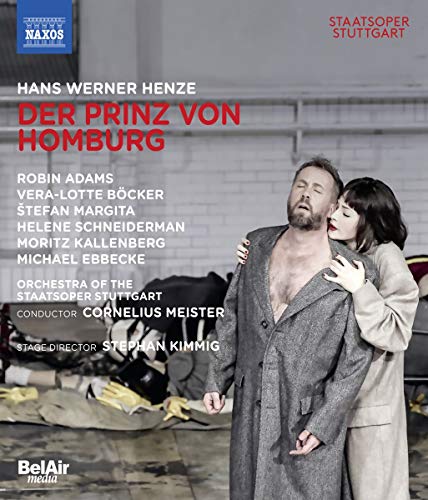 "Bluray cover featuring a man and woman embracing, with opera performance details."