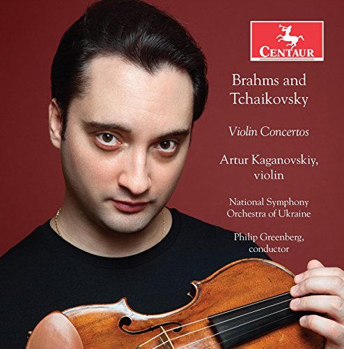 CD cover featuring a man holding a violin against a red background.