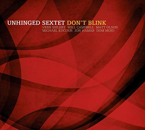 Red album cover with abstract black lines and white and yellow text overlay.