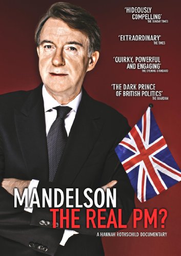 Peter Mandelson portrait with Union Jack flag, DVD cover art.