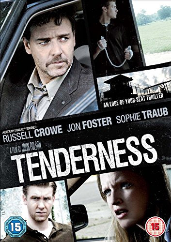 DVD cover for "Tenderness" featuring Russell Crowe, Jon Foster, and Sophie Traub.