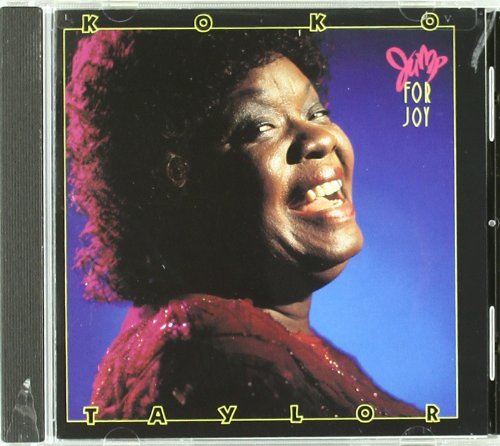 Koko Taylor's album cover: a smiling woman with afro, against a blue background.