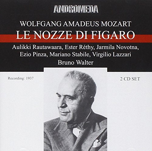 CD cover for Mozart’s *Le Nozze di Figaro* with Bruno Walter and a portrait.