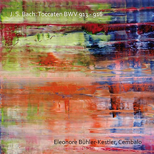 CD cover with abstract red, orange, and green brushstroke painting.