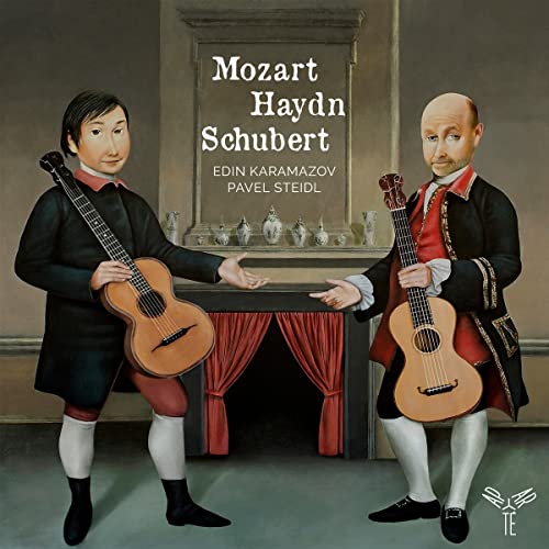 CD cover: two men with guitars, text "Mozart, Haydn, Schubert".