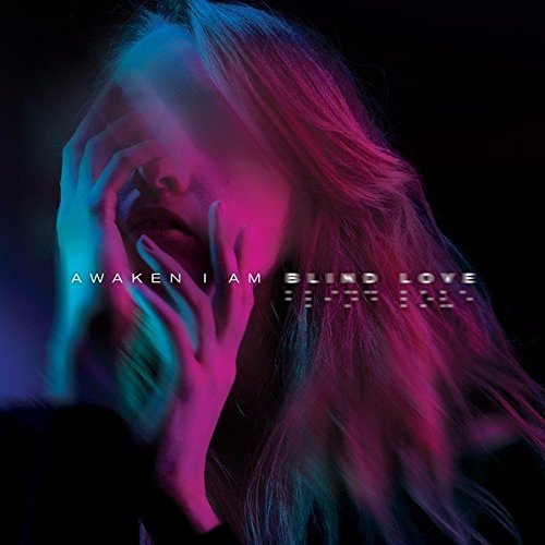 Album cover with a woman's face lit in pink and blue light.