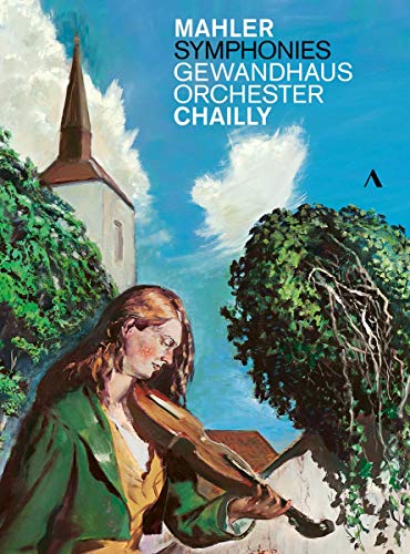 DVD cover for Mahler symphonies featuring a woman playing violin.