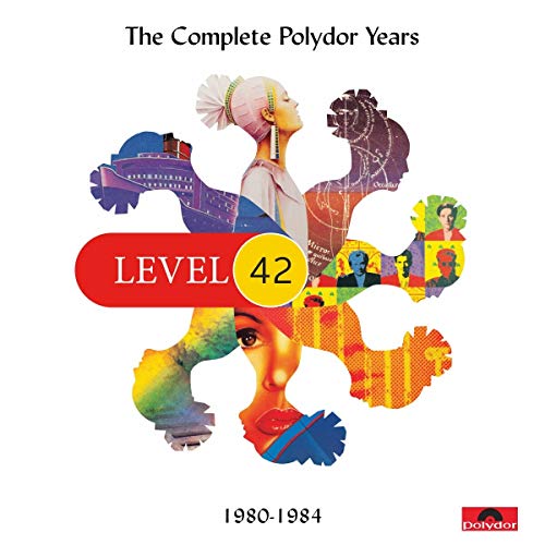 Album cover featuring a collage of faces and patterns with the text Level 42.