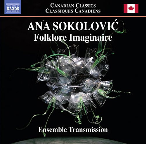 CD cover for Ana Sokolović’s “Folkklore Imaginaire” with abstract art.