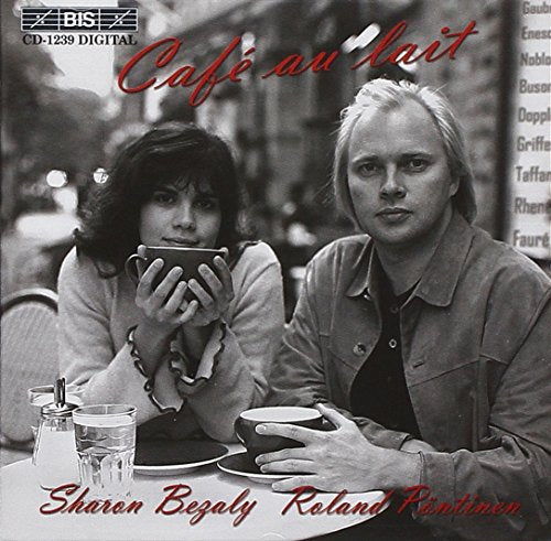CD cover: two people with coffee cups in a cafe setting.