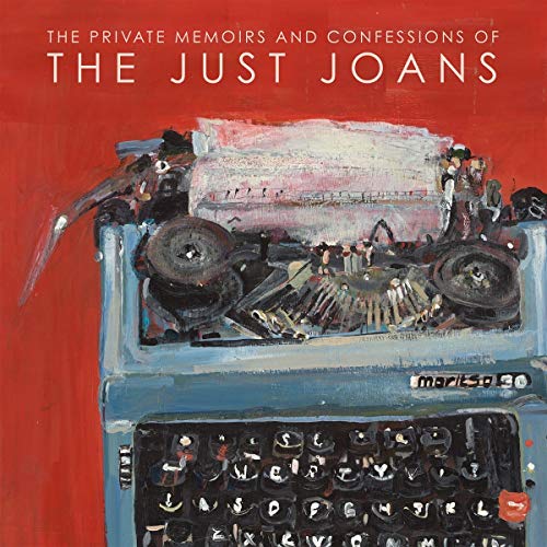 CD cover: red background, painting of a vintage typewriter.